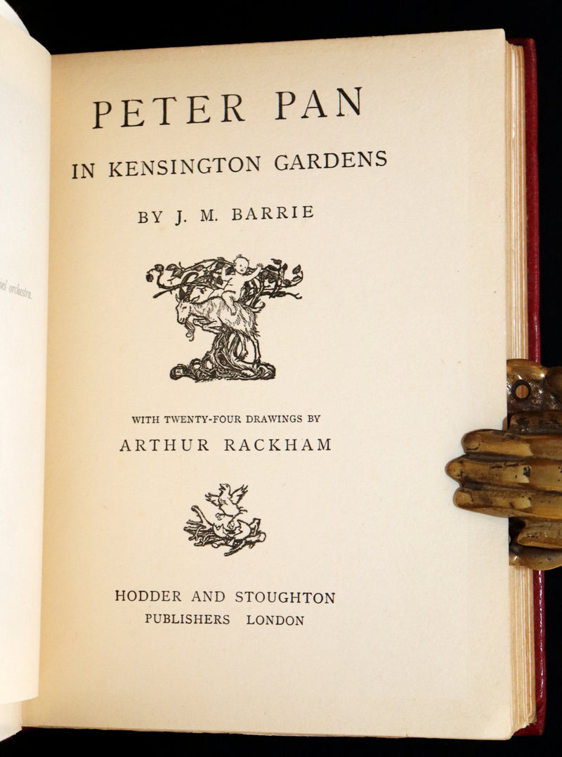 1910 First Deluxe Edition - Peter Pan in Kensington Gardens by Arthur Rackham