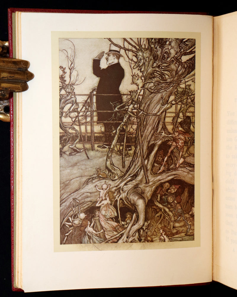 1910 First Deluxe Edition - Peter Pan in Kensington Gardens by Arthur Rackham