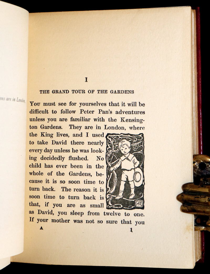 1910 First Deluxe Edition - Peter Pan in Kensington Gardens by Arthur Rackham