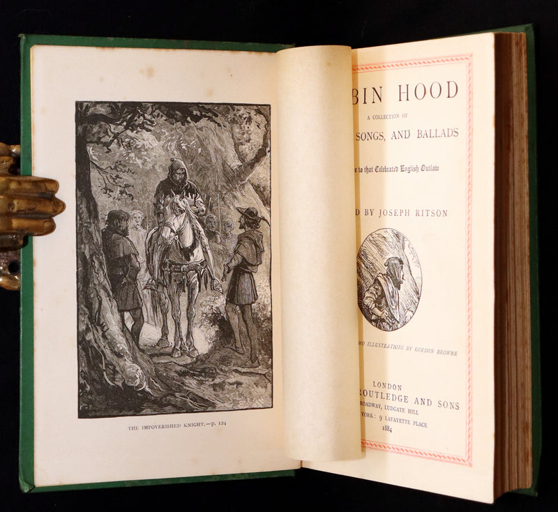 1884 Scarce Edition - Robin Hood by Ritson and Illustrated by Gordon Browne