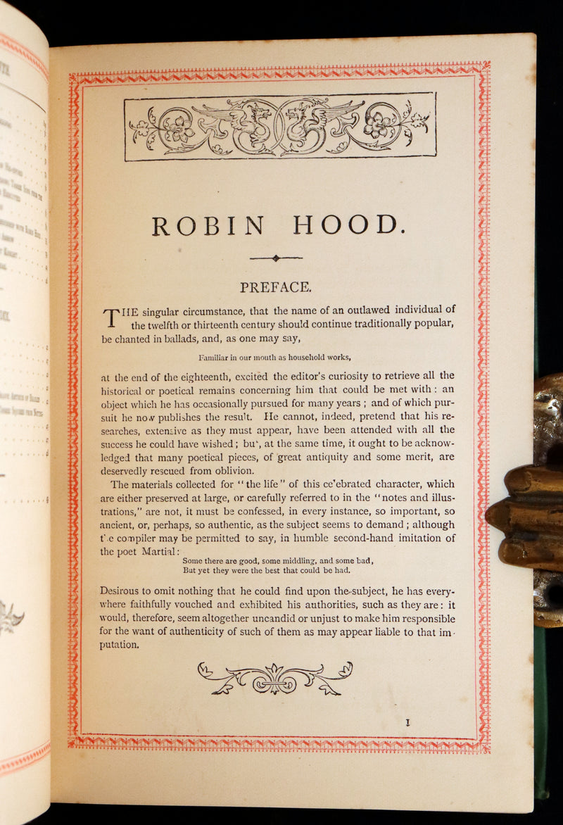 1884 Scarce Edition - Robin Hood by Ritson and Illustrated by Gordon Browne