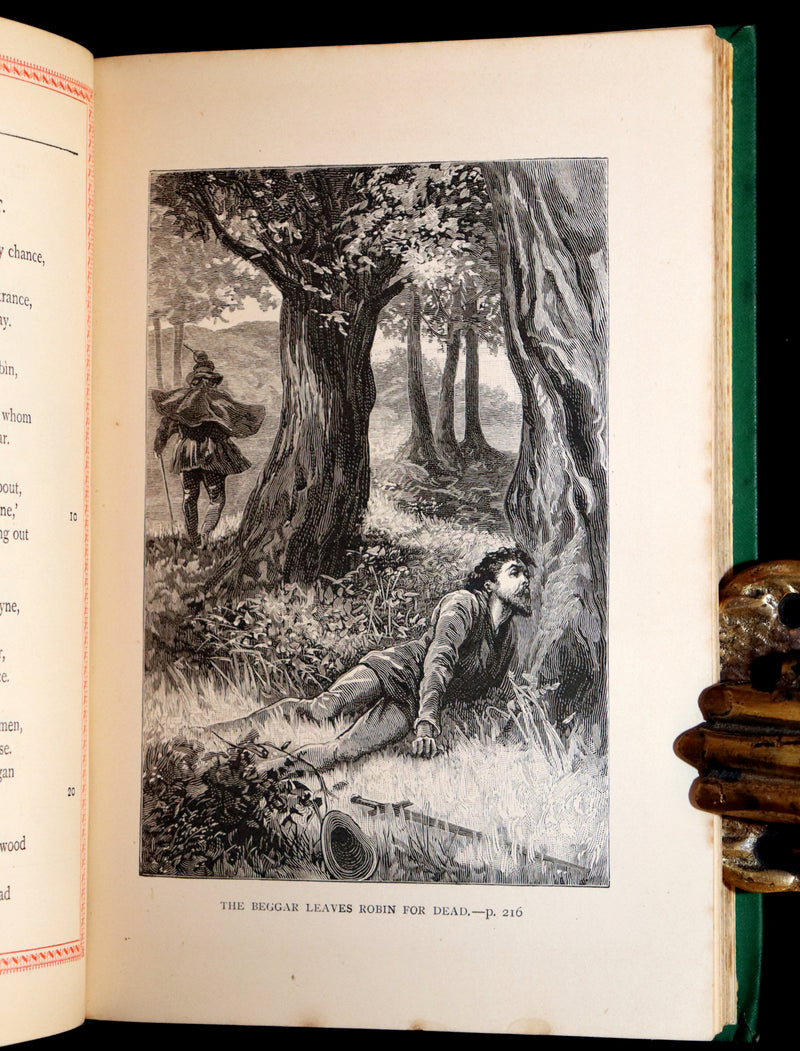 1884 Scarce Edition - Robin Hood by Ritson and Illustrated by Gordon Browne