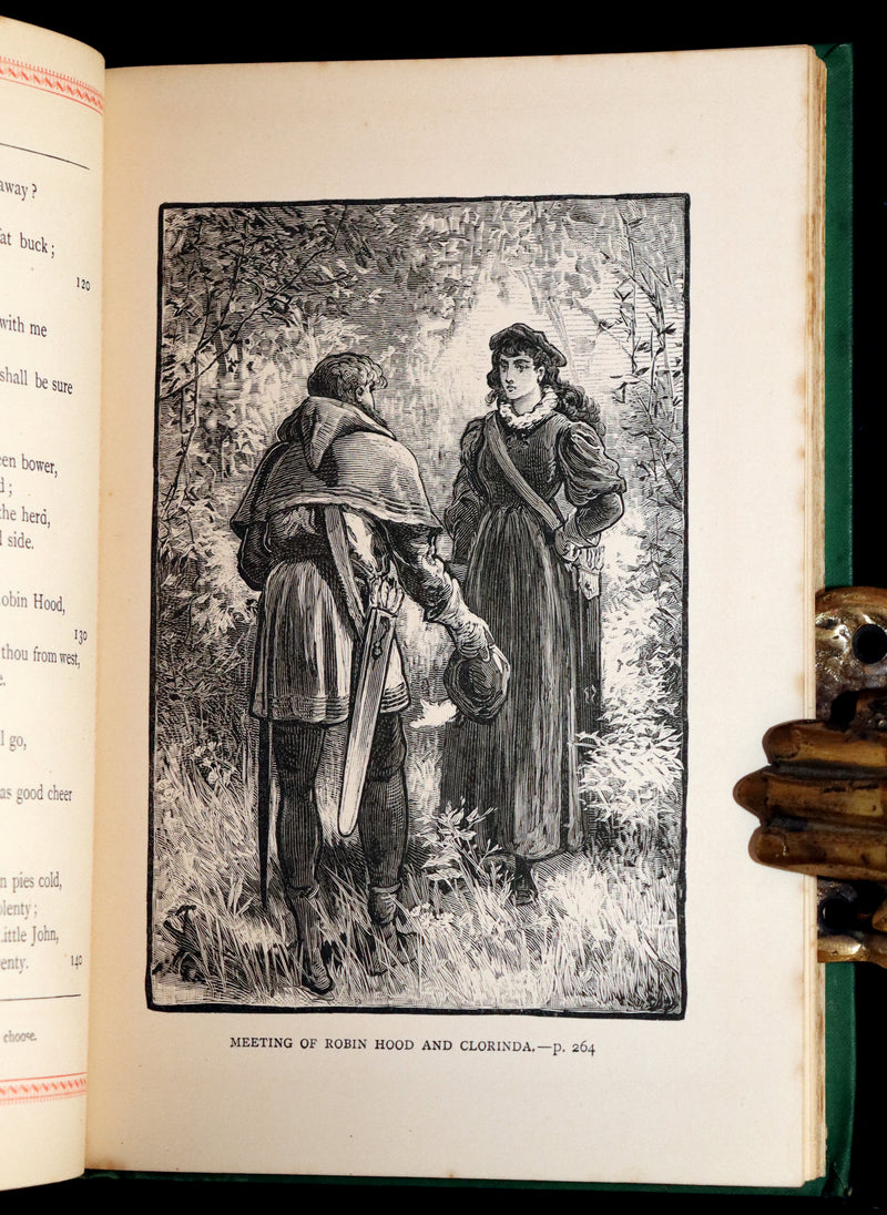 1884 Scarce Edition - Robin Hood by Ritson and Illustrated by Gordon Browne
