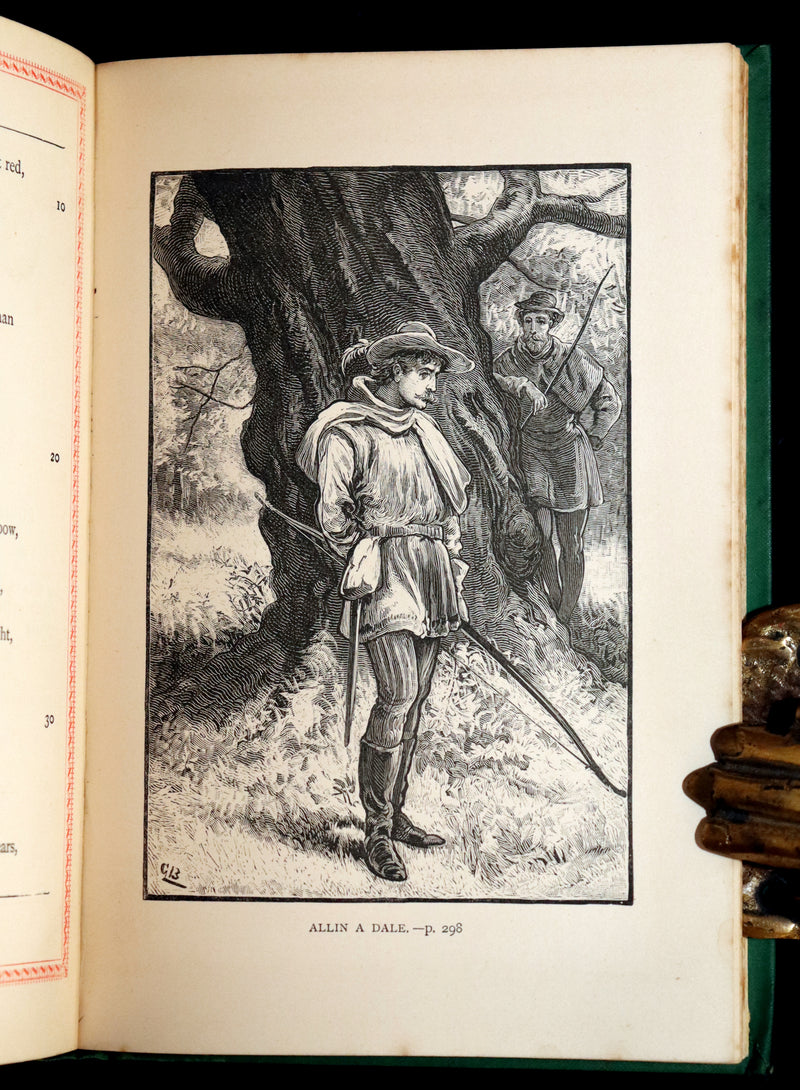 1884 Scarce Edition - Robin Hood by Ritson and Illustrated by Gordon Browne