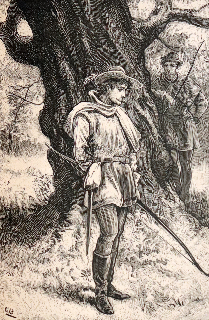 1884 Scarce Edition - Robin Hood by Ritson and Illustrated by Gordon Browne