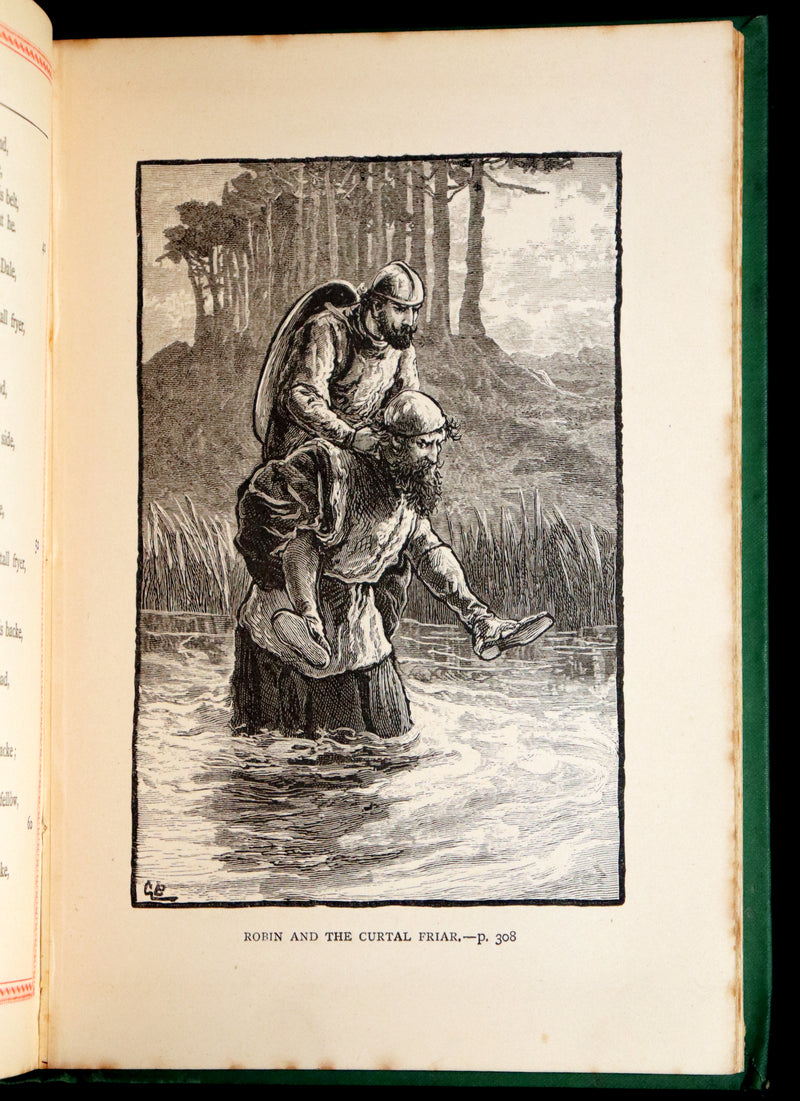 1884 Scarce Edition - Robin Hood by Ritson and Illustrated by Gordon Browne