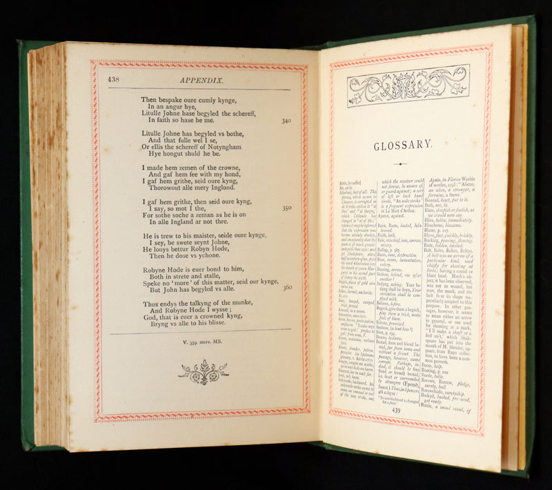 1884 Scarce Edition - Robin Hood by Ritson and Illustrated by Gordon Browne