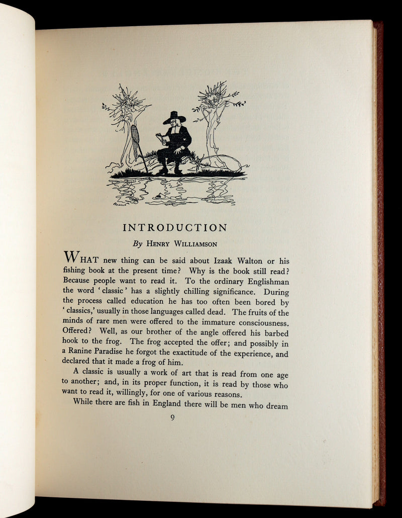 1931 Rare First Edition - The Compleat Angler illustrated by Arthur RACKHAM
