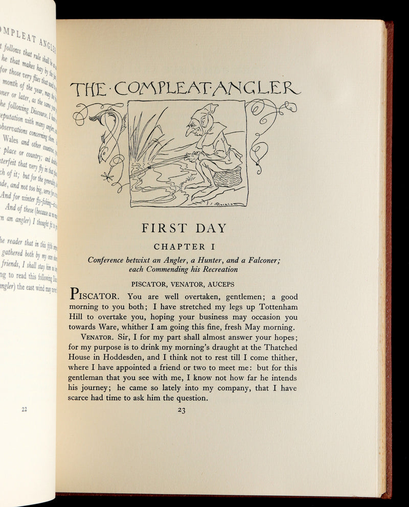 1931 Rare First Edition - The Compleat Angler illustrated by Arthur RACKHAM
