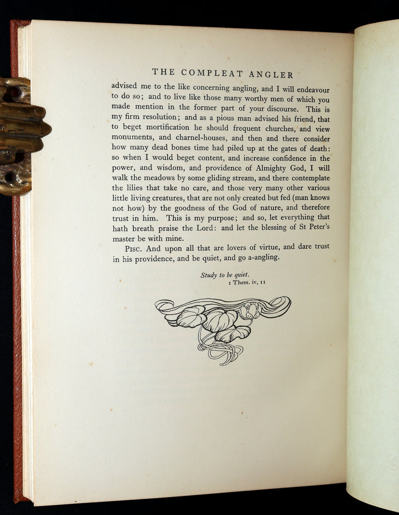 1931 Rare First Edition - The Compleat Angler illustrated by Arthur RACKHAM