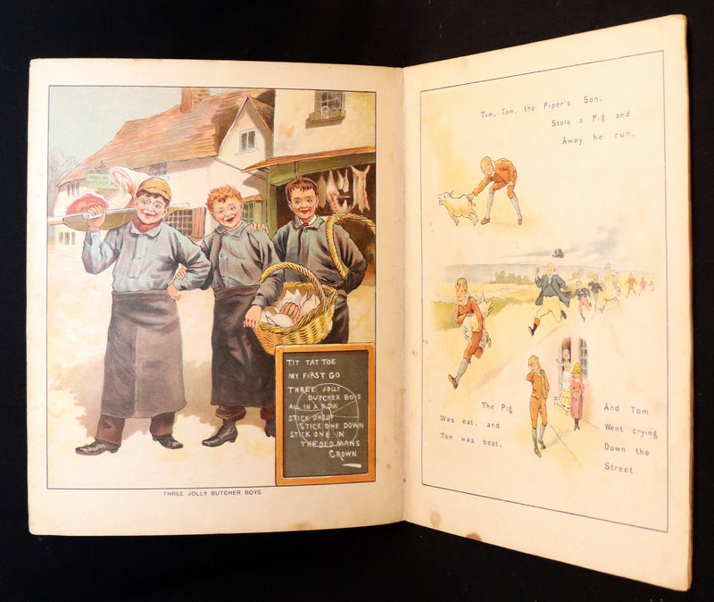 1900 Scarce Routledge and Sons Edition - Old Mother Goose, color illustrated