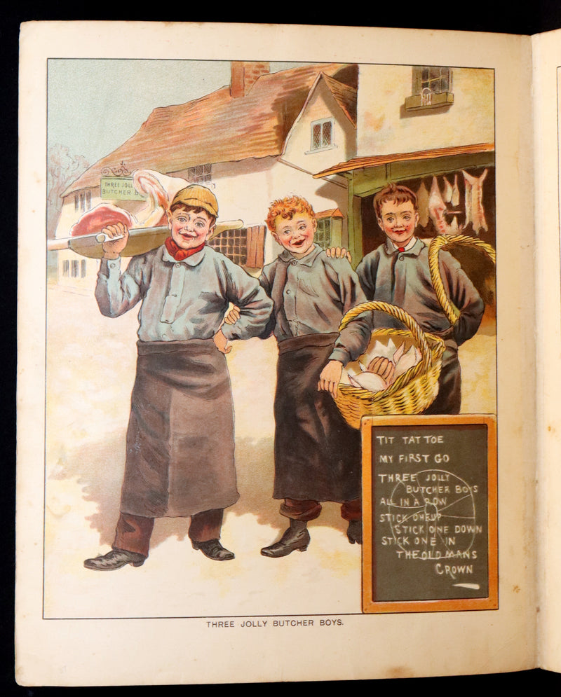 1900 Scarce Routledge and Sons Edition - Old Mother Goose, color illustrated