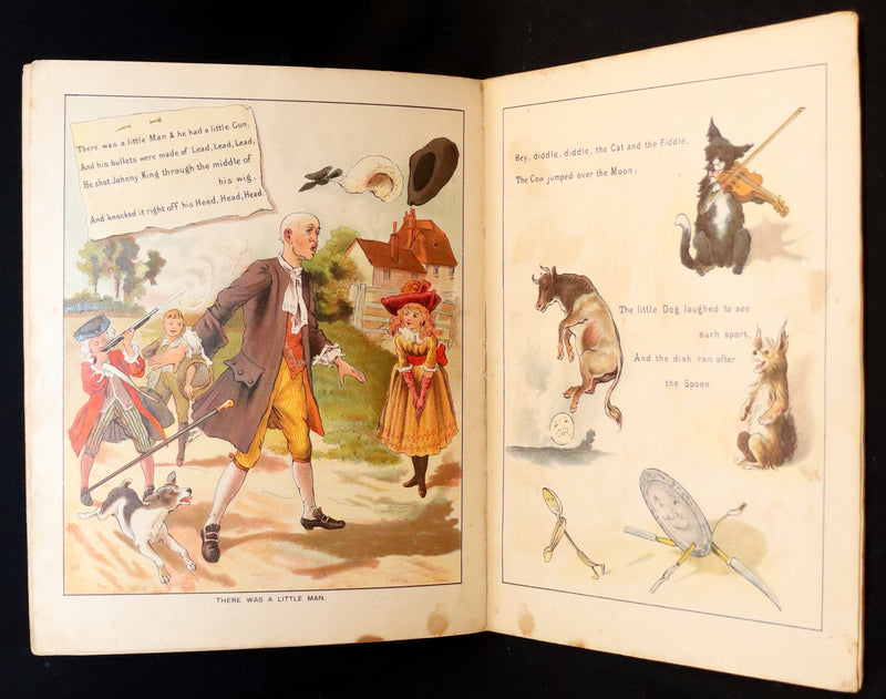 1900 Scarce Routledge and Sons Edition - Old Mother Goose, color illustrated