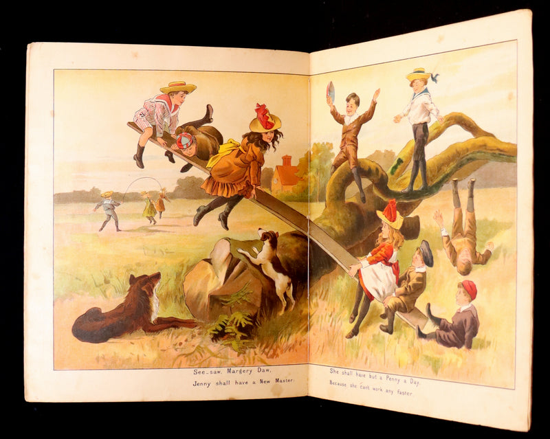 1900 Scarce Routledge and Sons Edition - Old Mother Goose, color illustrated