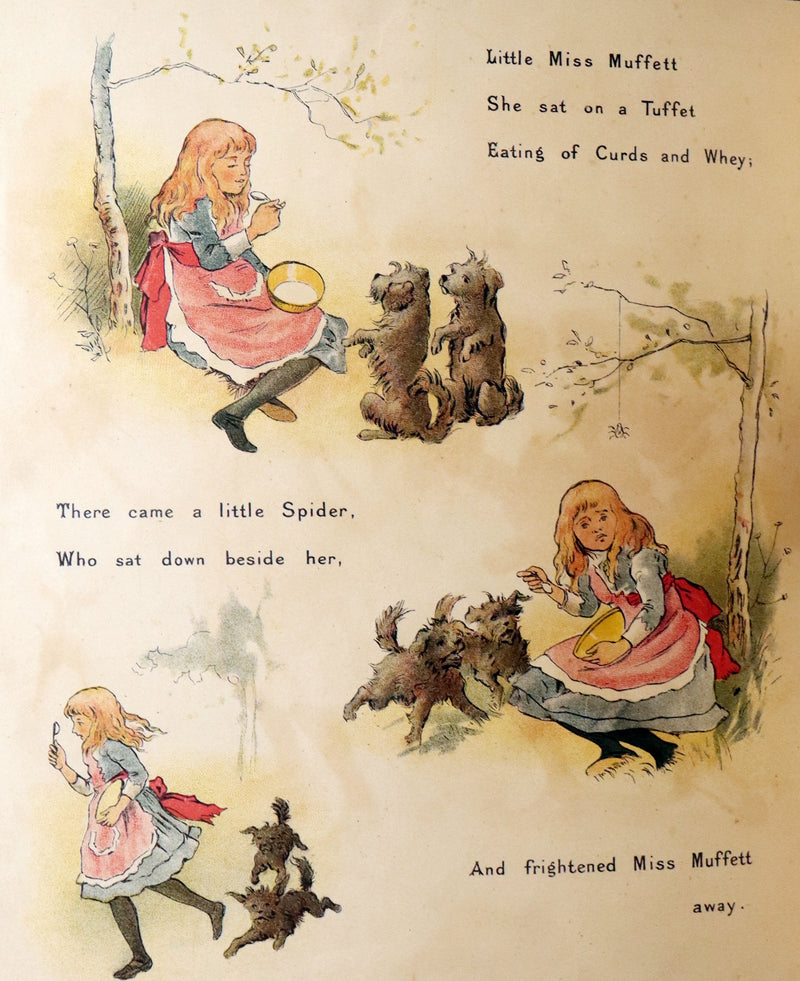 1900 Scarce Routledge and Sons Edition - Old Mother Goose, color illustrated