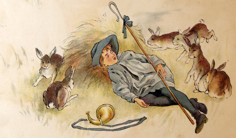 1900 Scarce Routledge and Sons Edition - Old Mother Goose, color illustrated