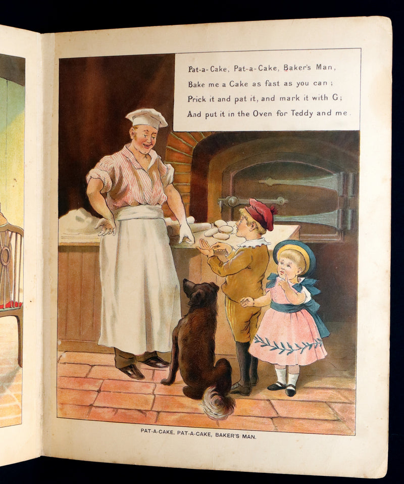 1900 Scarce Routledge and Sons Edition - Old Mother Goose, color illustrated