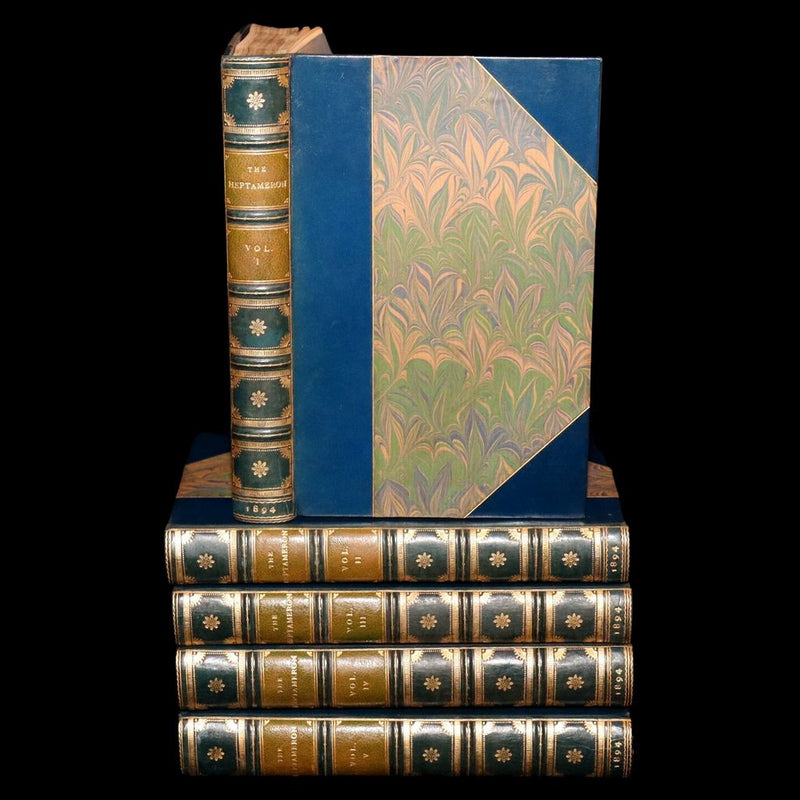 1894 Rare Book set - The Heptameron of the Tales of Margaret, Queen of Navarre