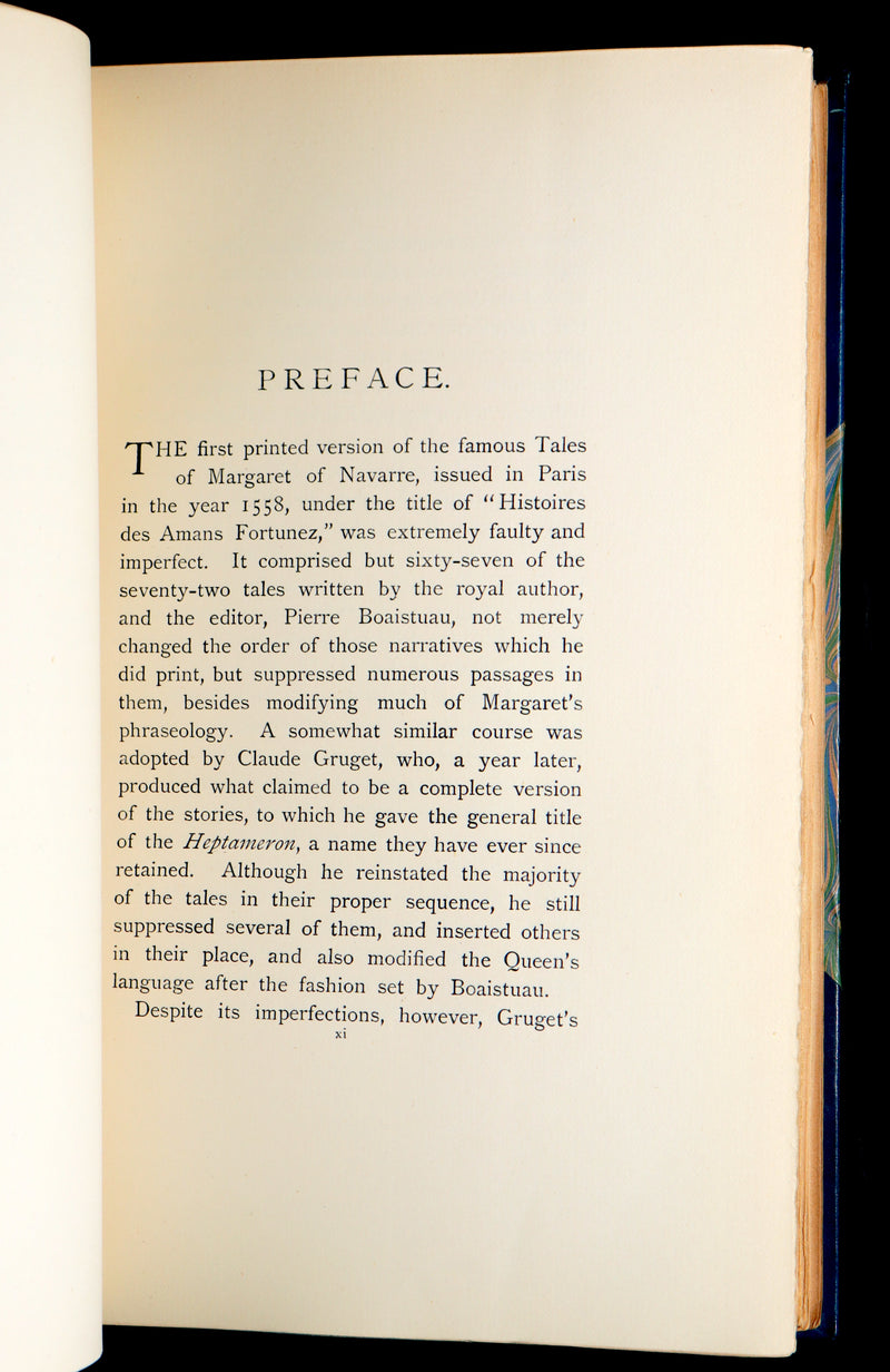 1894 Rare Book set - The Heptameron of the Tales of Margaret, Queen of Navarre