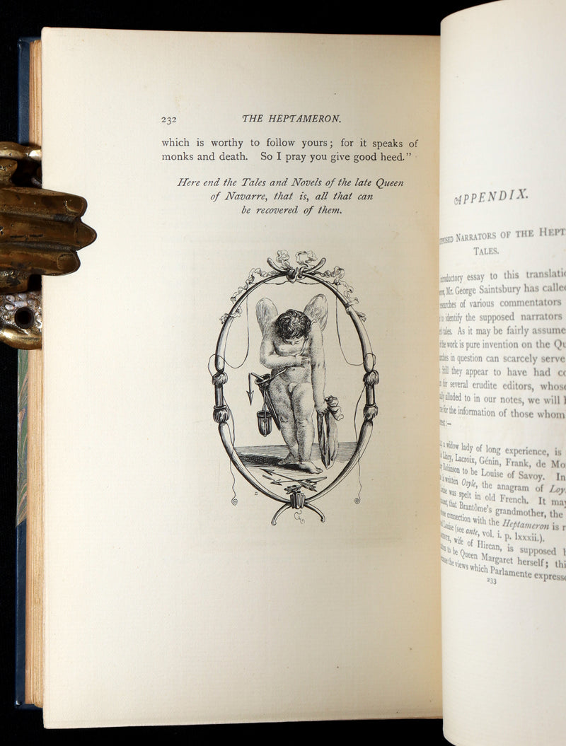 1894 Rare Book set - The Heptameron of the Tales of Margaret, Queen of Navarre
