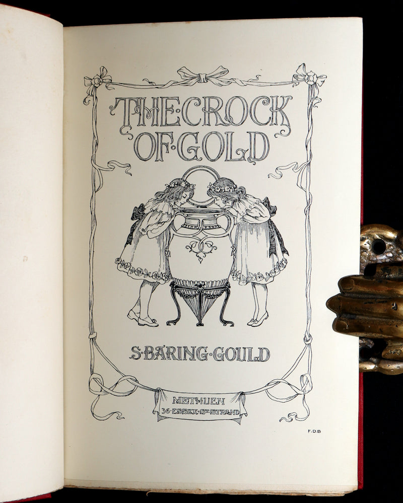 1900 Rare Book - The Crock of Gold, Fairy Tales by S. Baring-Gould