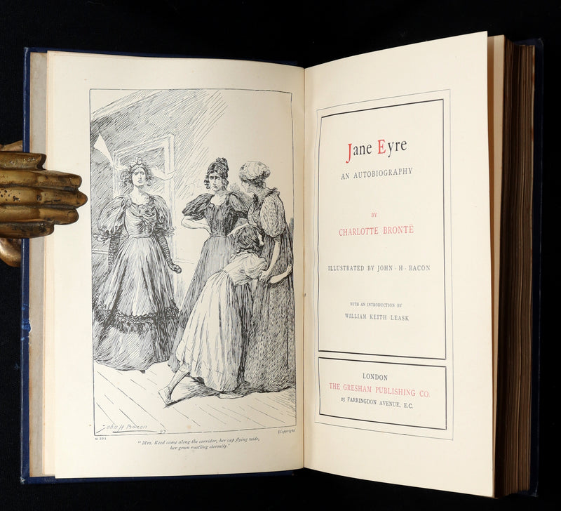 1900 Rare Book - Jane Eyre by Charlotte Brontë, Illustrated by John H. Bacon