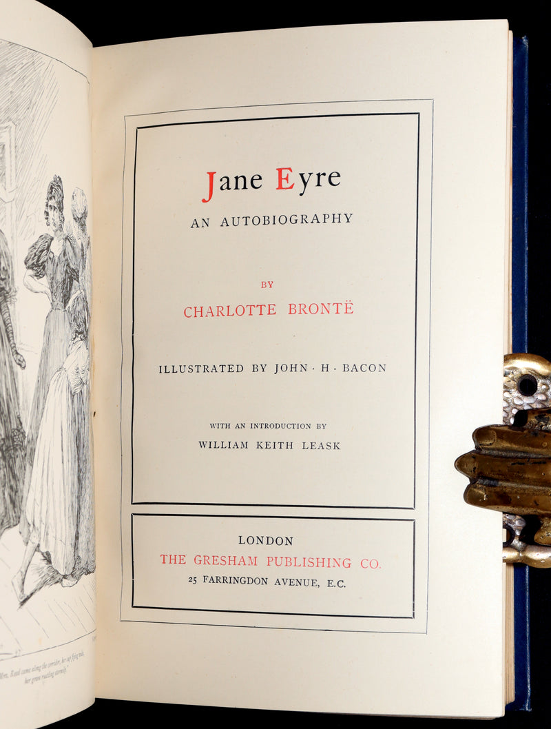 1900 Rare Book - Jane Eyre by Charlotte Brontë, Illustrated by John H. Bacon