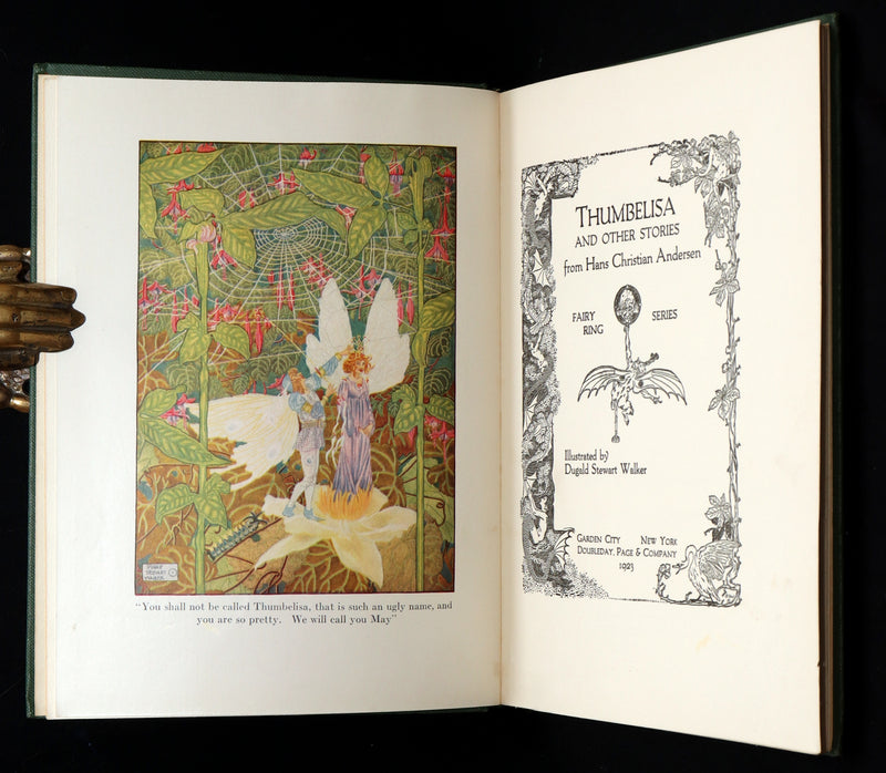 1923 Rare Book - Thumbelisa and Other Stories Illustrated by Dugald S. Walker