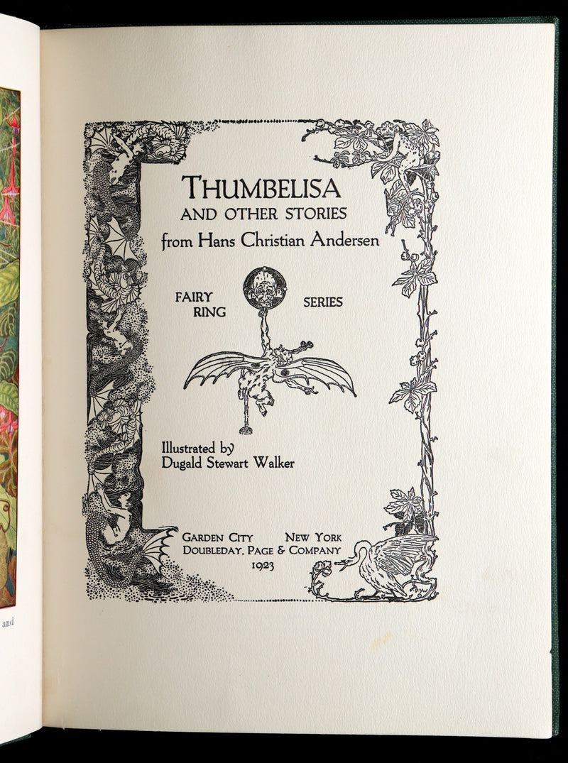 1923 Rare Book - Thumbelisa and Other Stories Illustrated by Dugald S. Walker