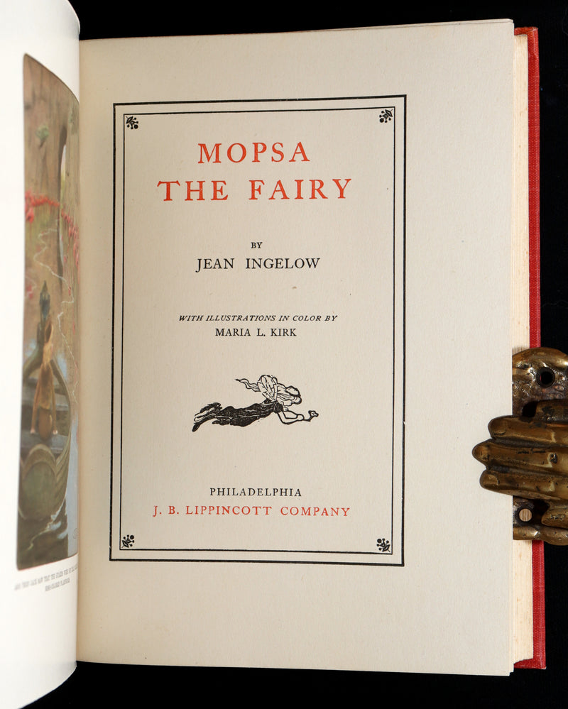 1910 Rare Book - Mopsa the Fairy by Jean Ingelow, Illustrated by Maria L. Kirk