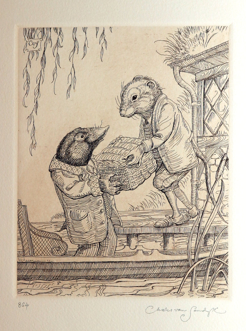 2008 Signed Limited First Edition - Wind in the Willows by Charles van Sandwyk
