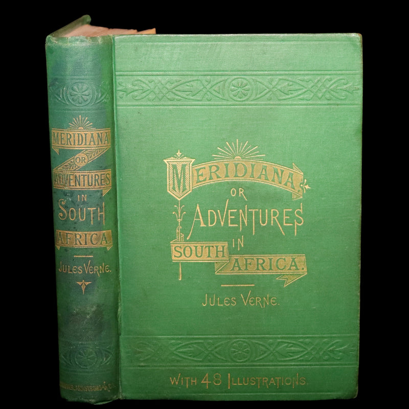 1874 First US Edition - Meridiana or Adventures in South Africa by Jules Verne