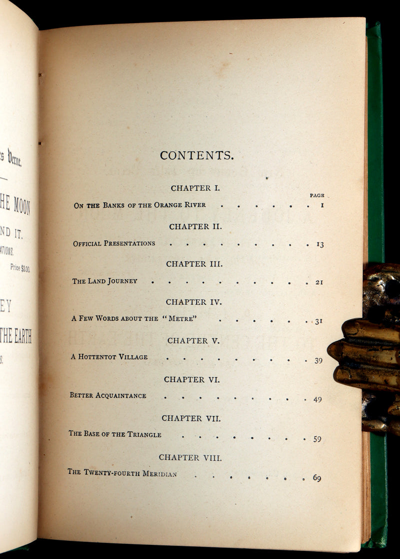 1874 First US Edition - Meridiana or Adventures in South Africa by Jules Verne