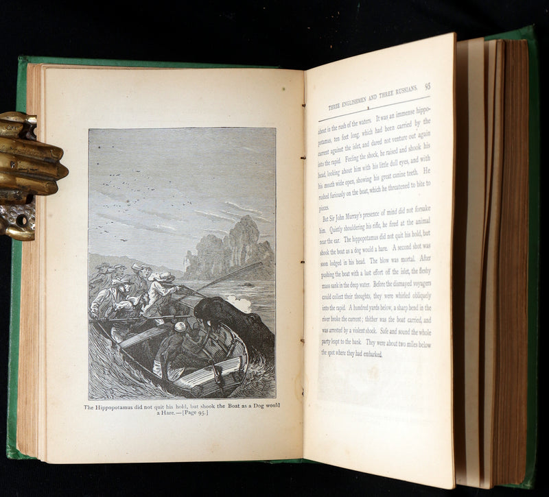 1874 First US Edition - Meridiana or Adventures in South Africa by Jules Verne