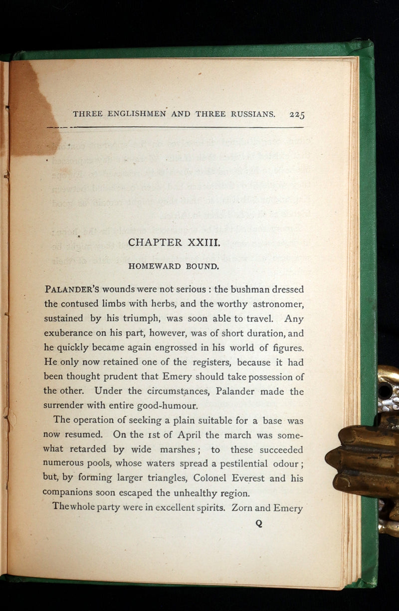 1874 First US Edition - Meridiana or Adventures in South Africa by Jules Verne