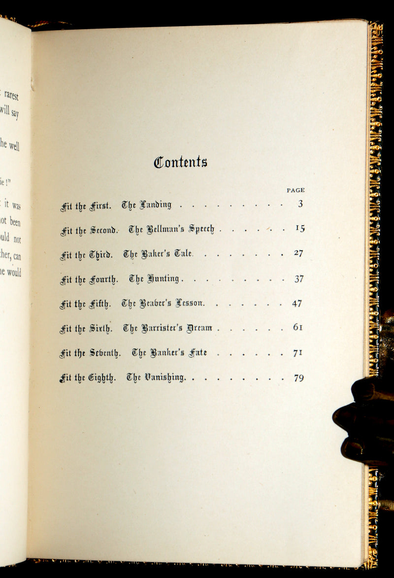 1931 Rare Book in a Riviere Binding - The Hunting of the Snark by Lewis Carroll