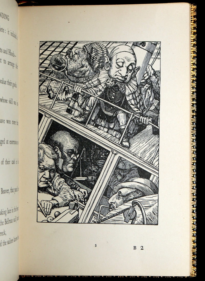 1931 Rare Book in a Riviere Binding - The Hunting of the Snark by Lewis Carroll