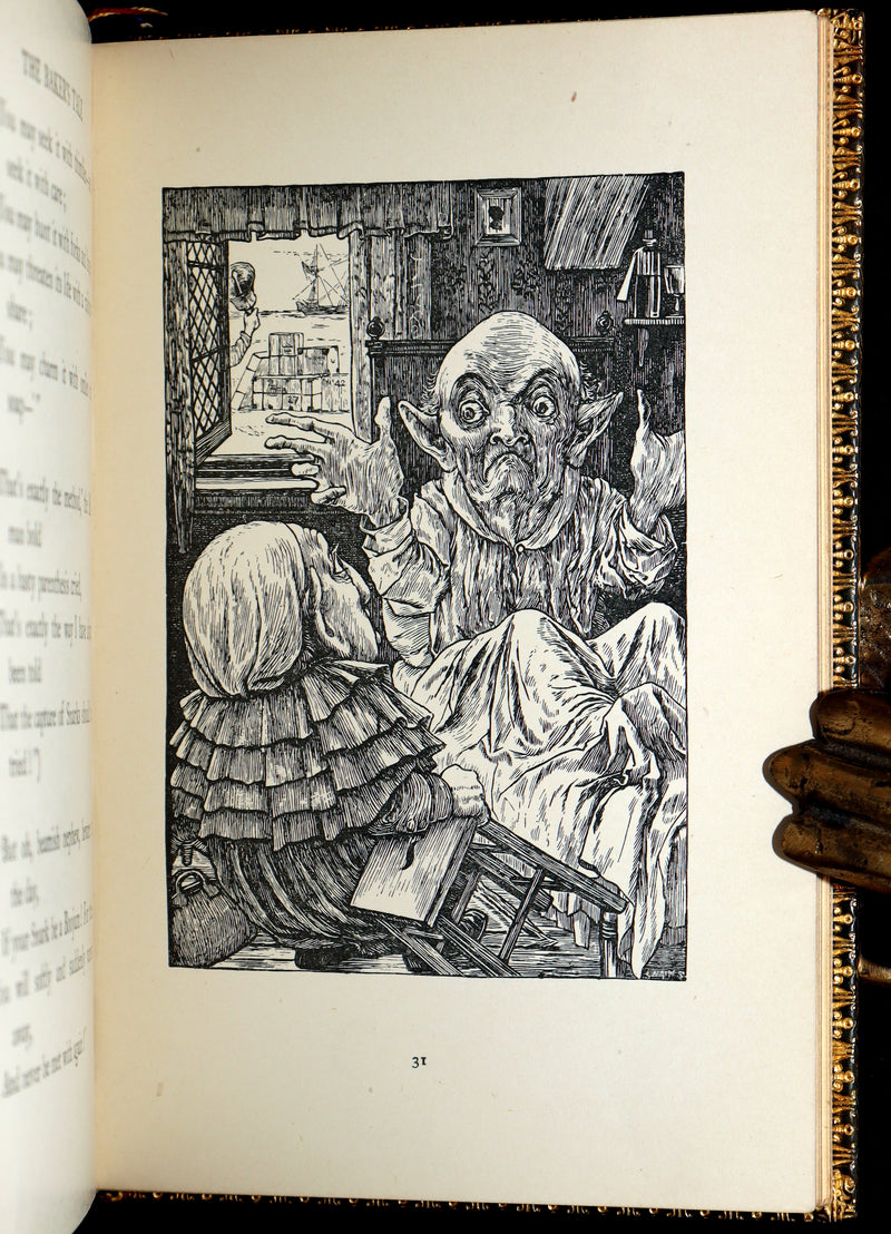 1931 Rare Book in a Riviere Binding - The Hunting of the Snark by Lewis Carroll