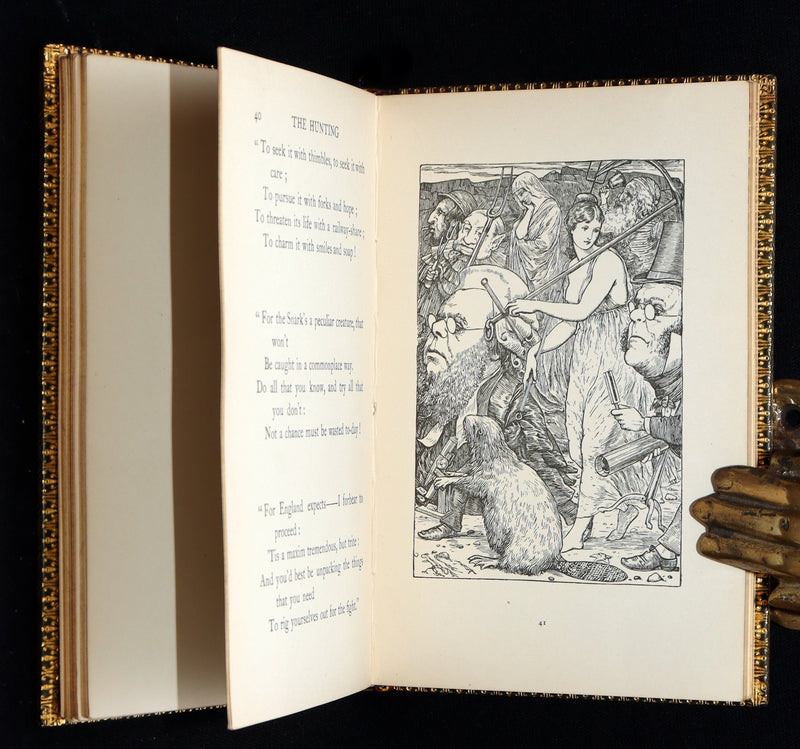 1931 Rare Book in a Riviere Binding - The Hunting of the Snark by Lewis Carroll