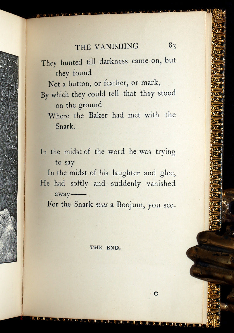 1931 Rare Book in a Riviere Binding - The Hunting of the Snark by Lewis Carroll