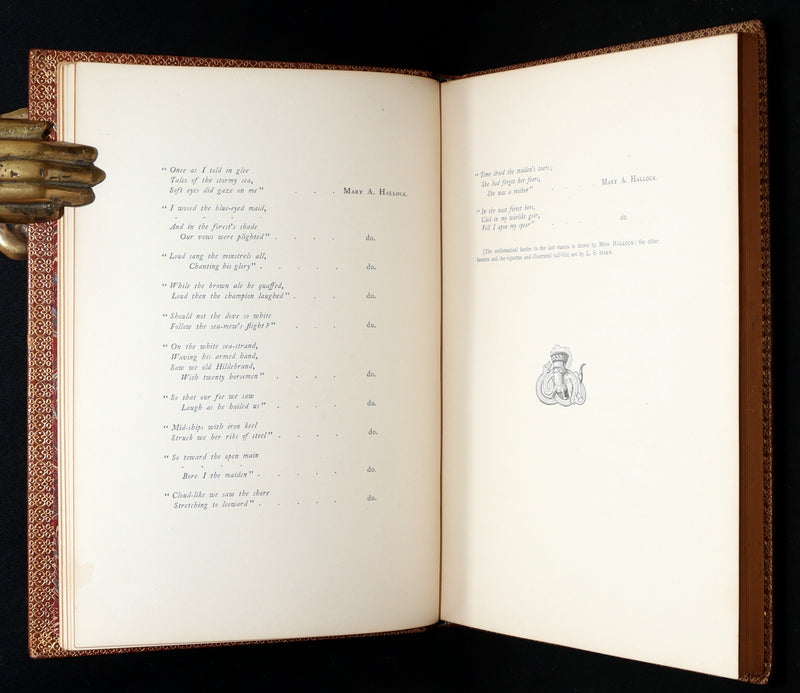 1877 Rare Book - The Skeleton in Armor, Norse Warrior Adventures by Longfellow