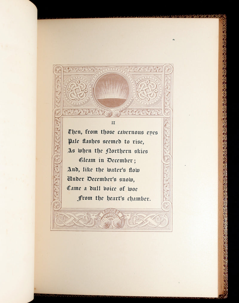 1877 Rare Book - The Skeleton in Armor, Norse Warrior Adventures by Longfellow