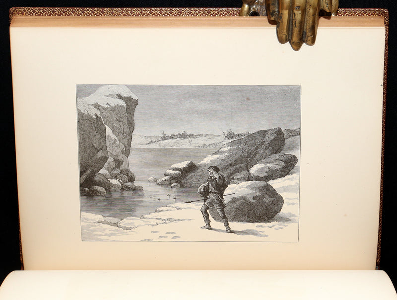 1877 Rare Book - The Skeleton in Armor, Norse Warrior Adventures by Longfellow