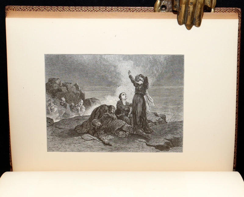 1877 Rare Book - The Skeleton in Armor, Norse Warrior Adventures by Longfellow