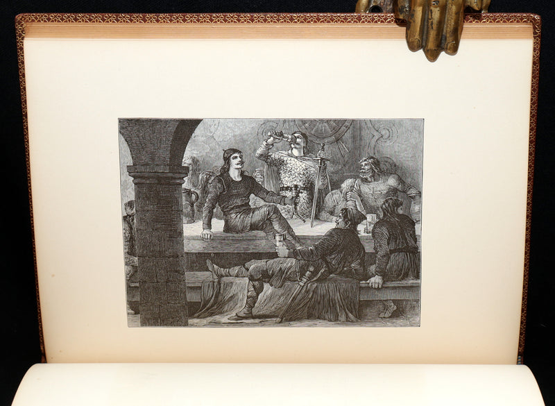 1877 Rare Book - The Skeleton in Armor, Norse Warrior Adventures by Longfellow