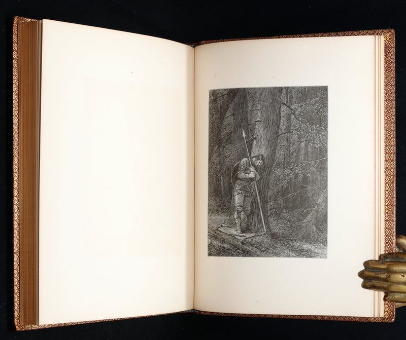 1877 Rare Book - The Skeleton in Armor, Norse Warrior Adventures by Longfellow