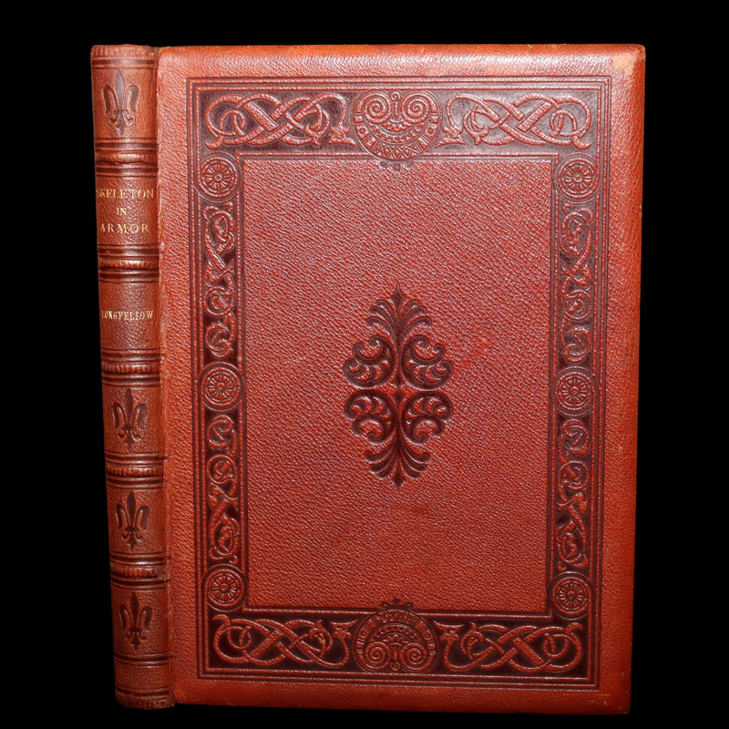 1877 Rare Book - The Skeleton in Armor, Norse Warrior Adventures by Longfellow