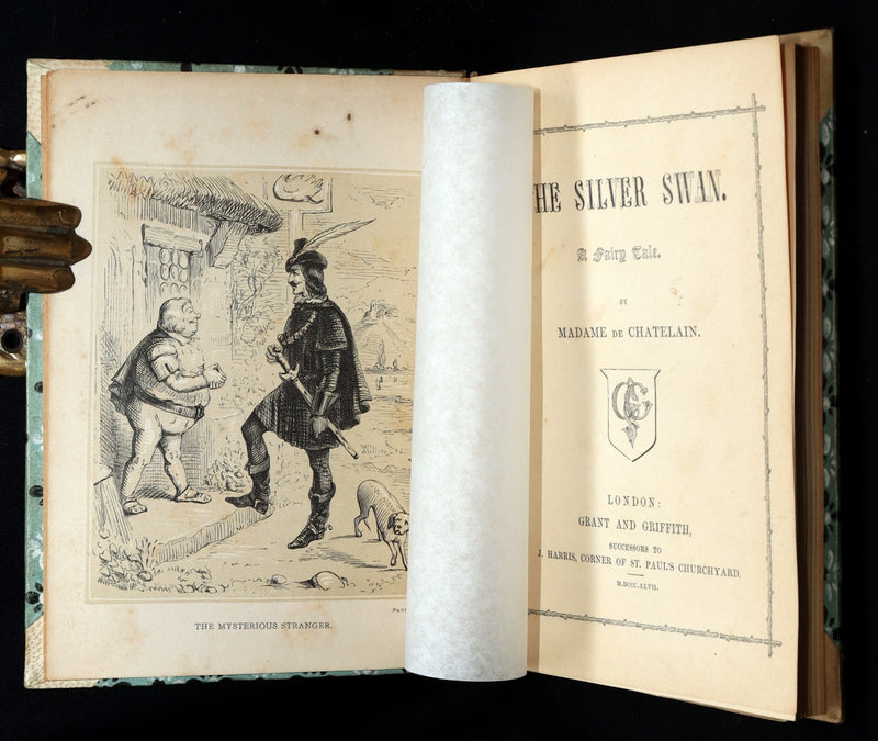 1847 Rare First Edition - The Silver Swan, A Fairy Tale by Clara de Chatelain