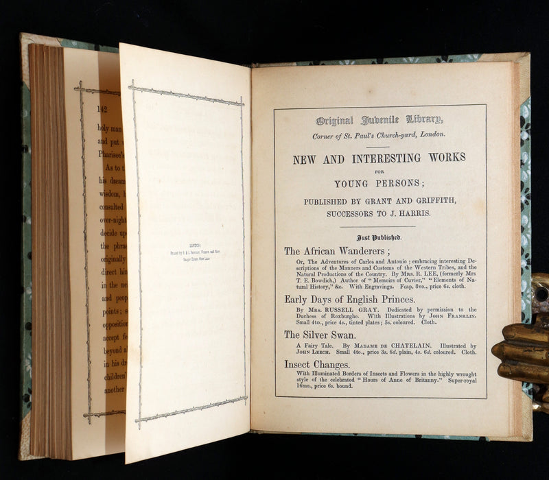 1847 Rare First Edition - The Silver Swan, A Fairy Tale by Clara de Chatelain
