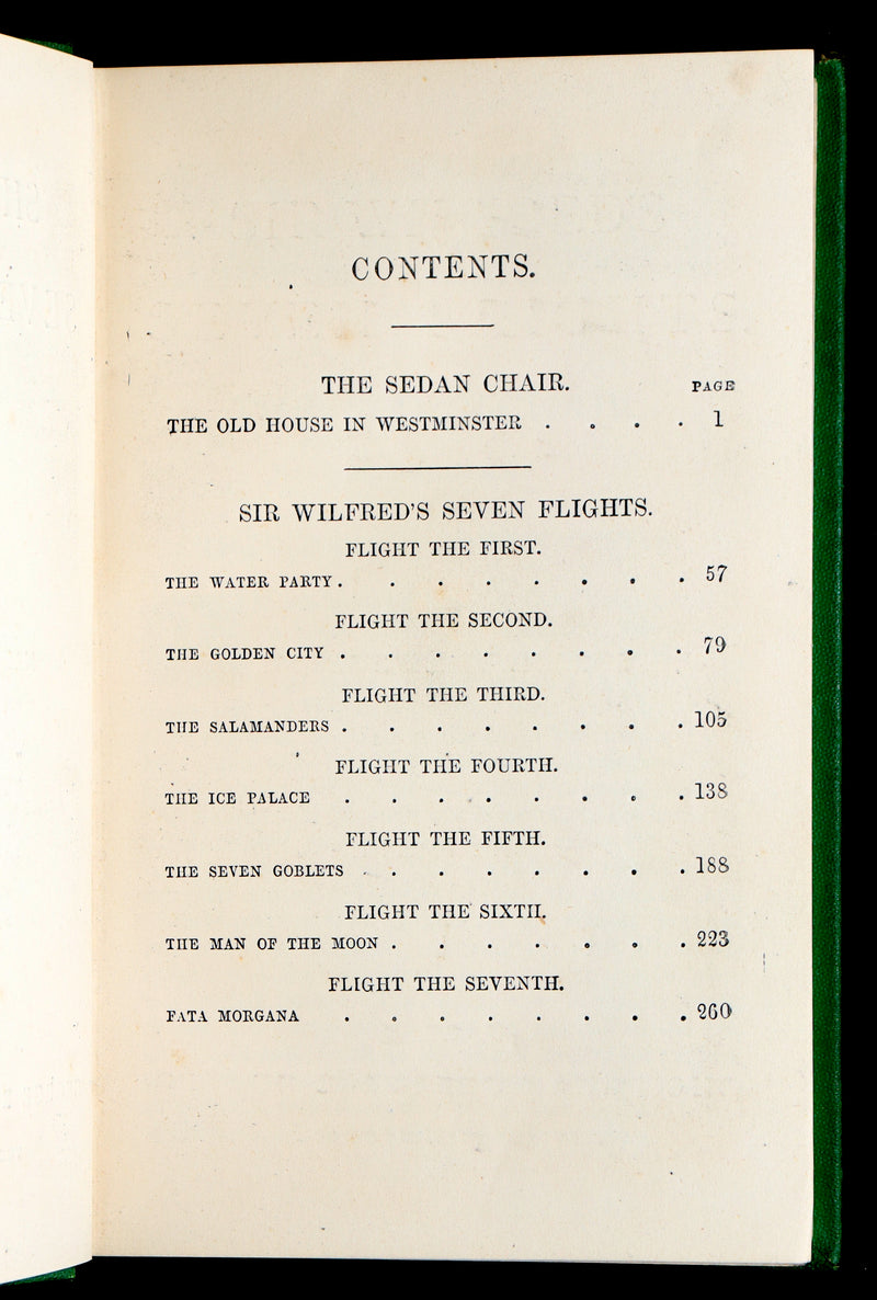 1870 Scarce Book - Sir Wilfred’s Seven Flights A Fairy Tale by Mme de Chatelain